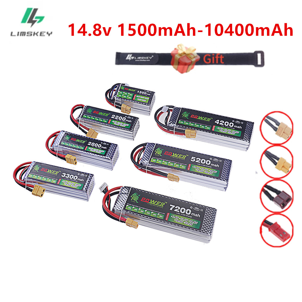 แบตเตอรี่ลิโพ 4s 14.8v ความจุ  - 4S Lipo Battery 14.8V 6000Mah บทวิจารณ์และราคา