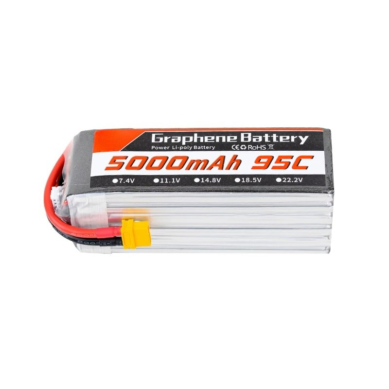 แบตเตอรี่ลิเธียมโพลิเมอร์กราฟี - 6S Lipo Battery 22.2V 5000Mah บทวิจารณ์และราคา